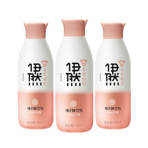 伊利伊然 0脂低糖0防腐剂 柚子味乳矿水果味饮料 500ml*6瓶