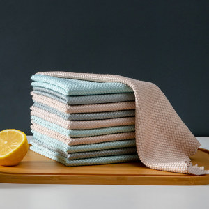 不掉毛家用厨房鱼鳞抹布5条