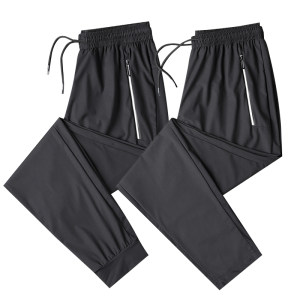 男士夏季冰丝休闲九分裤