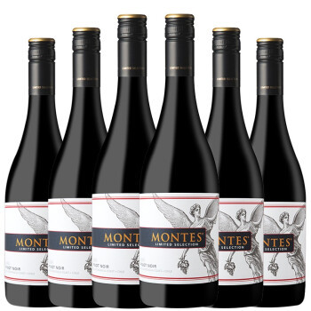 MONTES 蒙特斯 黑皮诺干红葡萄酒 750ml*6支