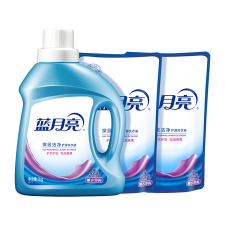 聚划算百亿补贴：Bluemoon 蓝月亮 Bluemoon 蓝月亮 深层洁净洗衣液 薰衣草香 2kg