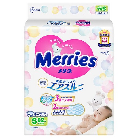 88VIP：Merries 妙而舒 婴儿纸尿裤 S82片