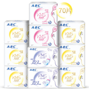 ABC 纤薄棉柔日夜组合 10包70片(日用48片+夜用22片)