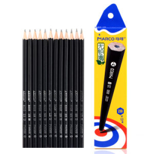 MARCO 马可 8000-2B 六角杆铅笔 2B/12支盒装 黑色