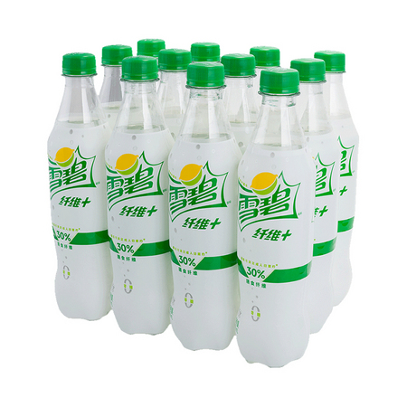 88VIP：Sprite 雪碧 纤维+柠檬水果味 500ml*12瓶/箱