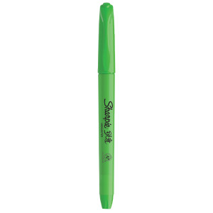 Sharpie 锐意 荧光笔 窄斜笔头 绿色 单支装
