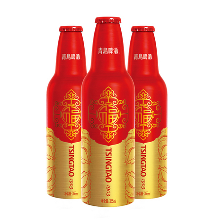 TSINGTAO 青岛啤酒 鸿运当头啤酒355ml*12瓶