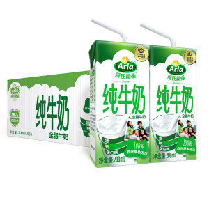 爱氏晨曦 进口全脂纯牛奶 200ml*24盒 拍3件73.39元