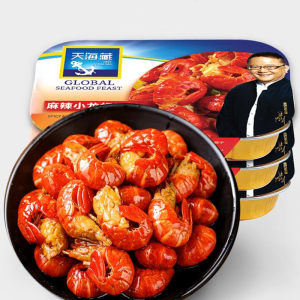 天海藏 麻辣小龙虾尾 即食香辣虾球 250g/盒