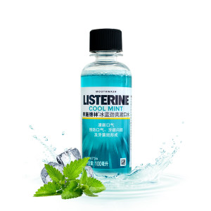 LISTERINE 李施德林 漱口水 冰蓝劲爽 100ml