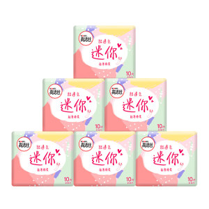 kotex 高洁丝 超薄直条护垫 190mm*10片*6