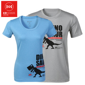 地球科学家 女速干透气印花弹力T恤