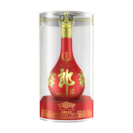 88VIP：LANGJIU 郎酒 红花郎十五（15）53度 酱香型白酒 500ml
