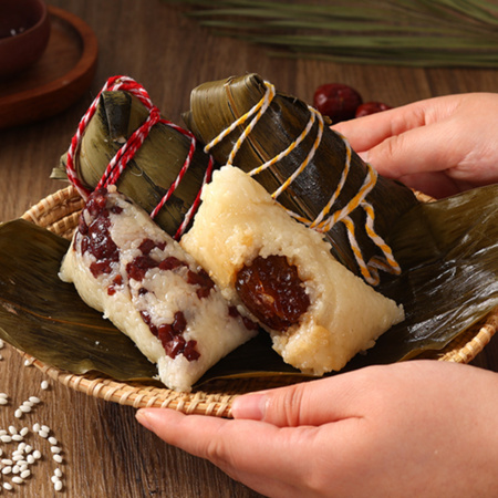 回香创叶 传统手工蜜枣红豆粽 500g