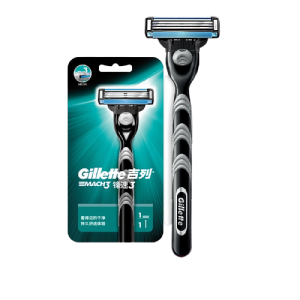 Gillette 吉列 剃须刀刮胡刀手动 锋速3经典（1刀架+1刀头）