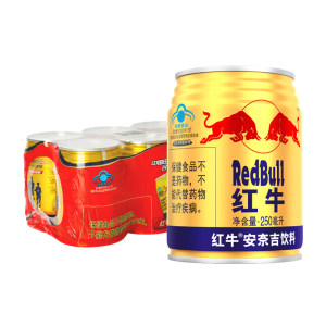 Redbull红牛 运动型功能饮料 250ml*6罐*5件
