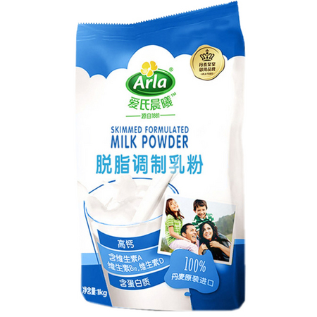 88VIP：Arla 爱氏晨曦 脱脂奶粉 1KG
