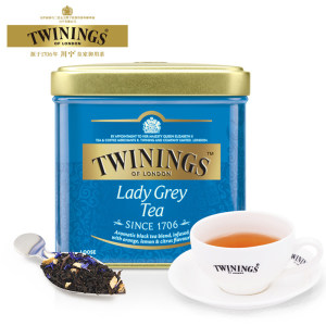 英国皇室的百年御用茶 川宁 Twinings 仕女伯爵红茶 100g罐装 39.9元包邮