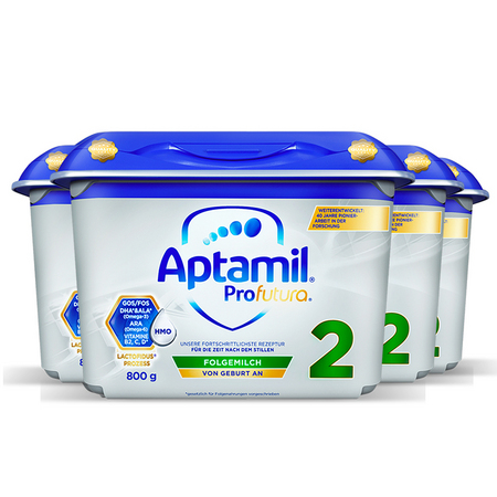 Aptamil 爱他美 婴儿奶粉 2段 800g 4罐装