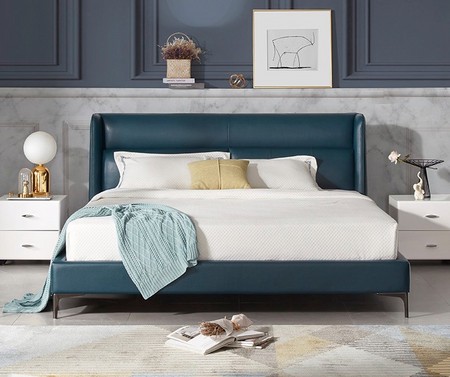 KUKa 顾家家居 DK.B137 简约轻奢真皮床 1.8*2m