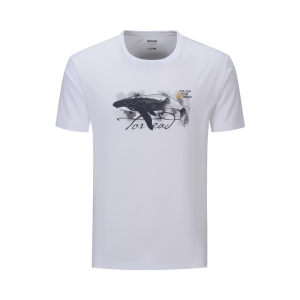 探路者 20款 男100%纯棉休闲印花T恤