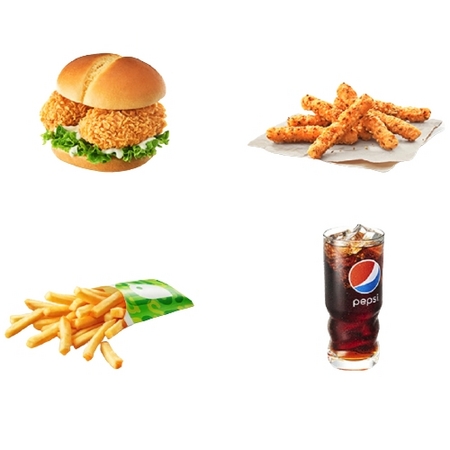 dicos 德克士 炸鸡堡堡双人分享餐A 单次兑换券