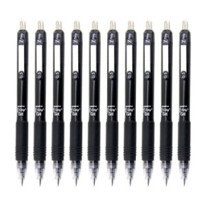 PLUS会员：ZEBRA 斑马 C-JJ3-CN 按动中性笔 0.5mm 黑色 10支装