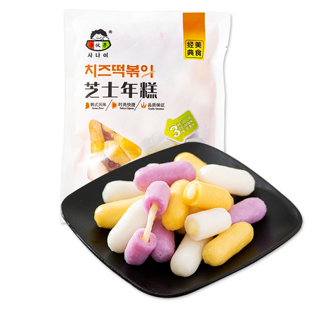 小伙子 三色芝士夹心拉丝年糕 300g