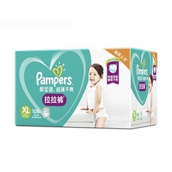 Pampers 帮宝适 绿帮 婴儿拉拉裤 XL108片