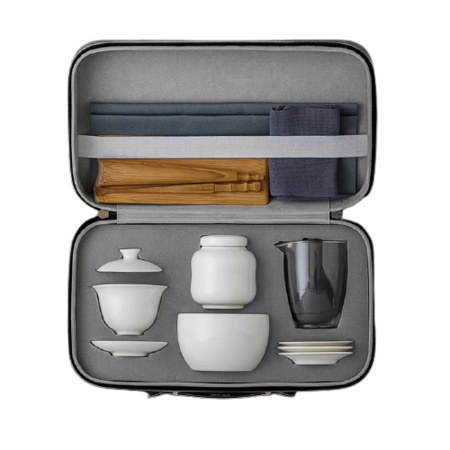 SUYI 素以 白瓷旅行茶具套装 16件套