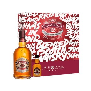 英国进口 芝华士 12年苏格兰威士忌 500ml+50ml 礼盒 102元包邮
